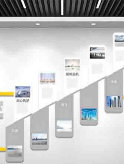 企业楼梯文化墙设计素材免费下载