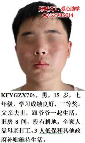 开封市义工协会发布第41批助学公告
